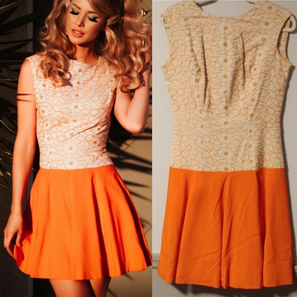 VINTAGE 1960’s Embroidered Dress